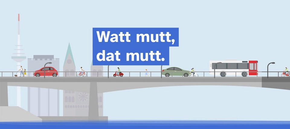 Grafik der Bürgermeister-Smidt-Brücke 