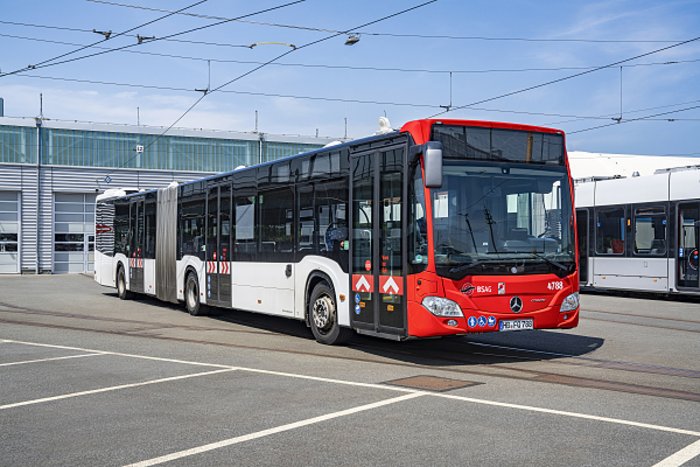 BSAG Fahrzeuge Bus Niederflur-Gelenkbus Citaro G Hybrid