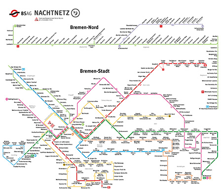 Der aktuelle Tagesnetzplan