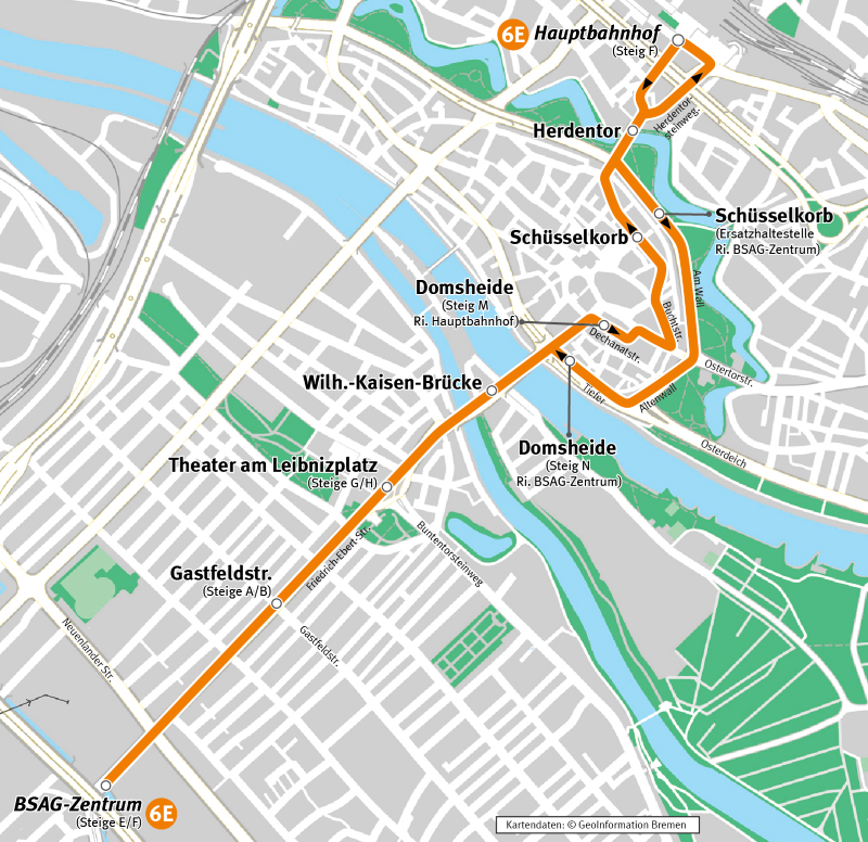 Ersatzverkehr am 20. Juli