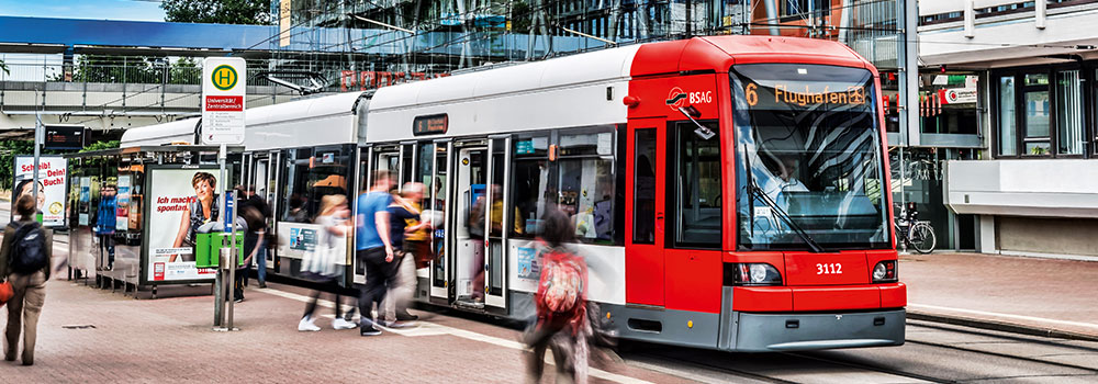 BSAG Fahrzeuge Straßenbahn Bahn GT8N-1