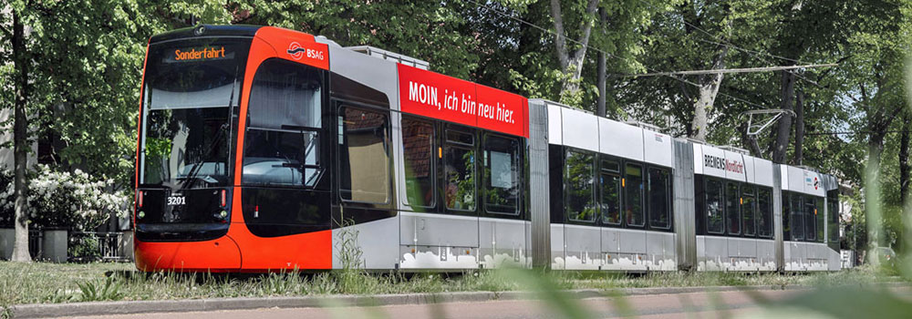 BSAG Fahrzeuge Straßenbahn Bahn Nordlicht GT8N-2