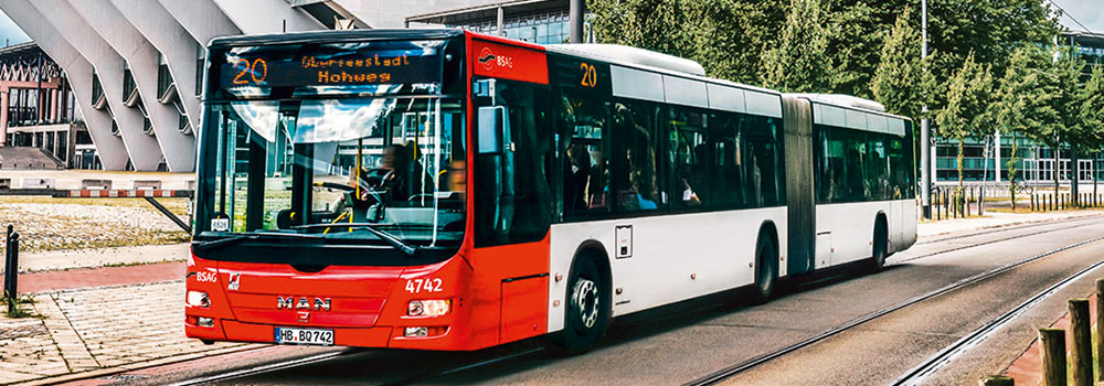 BSAG Fahrzeuge Bus Niederflur Gelenkbus MAN A23 Lion's City