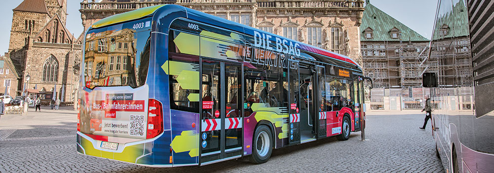 BSAG Fahrzeuge Bus Niederflur Solobus e-Citaro